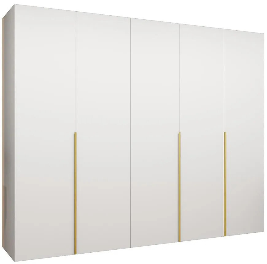 Skriňa Alicante I 250 biela/zlatá