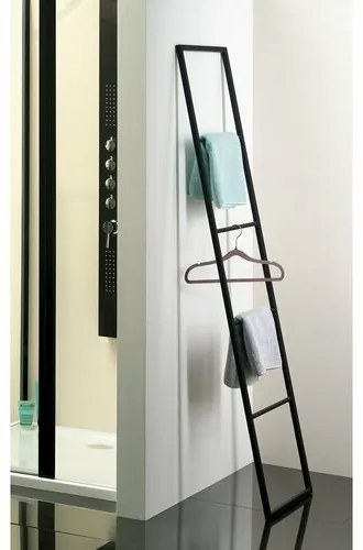 SAPHO Ska551 Ska sušiak uterákov na opretie 42 x 170 x 2 cm, čierna mat