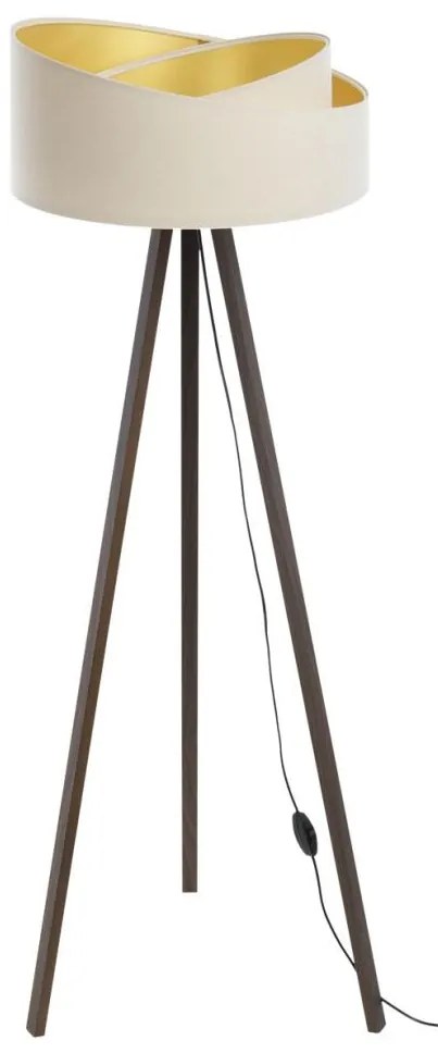 Stojacia lampa GALAXY 1xE27/60W/230V krémová/hnedá