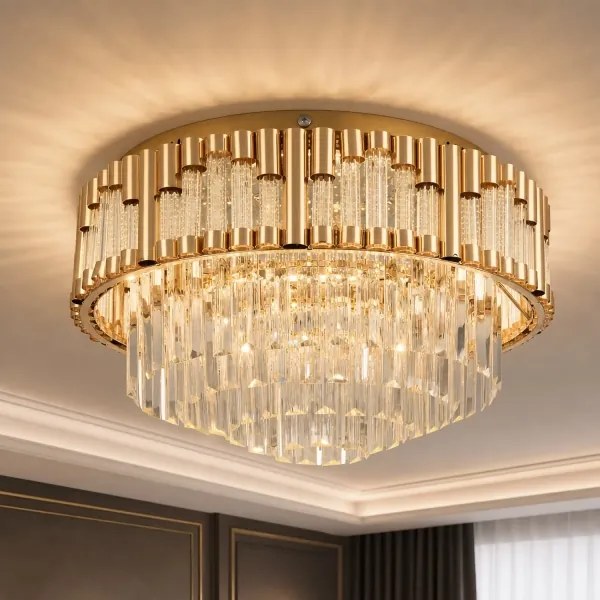BRILAGI - LED stmievateľné stropné svietidlo CROWN LED/41W/230V pr. 48 cm zlaté + DO