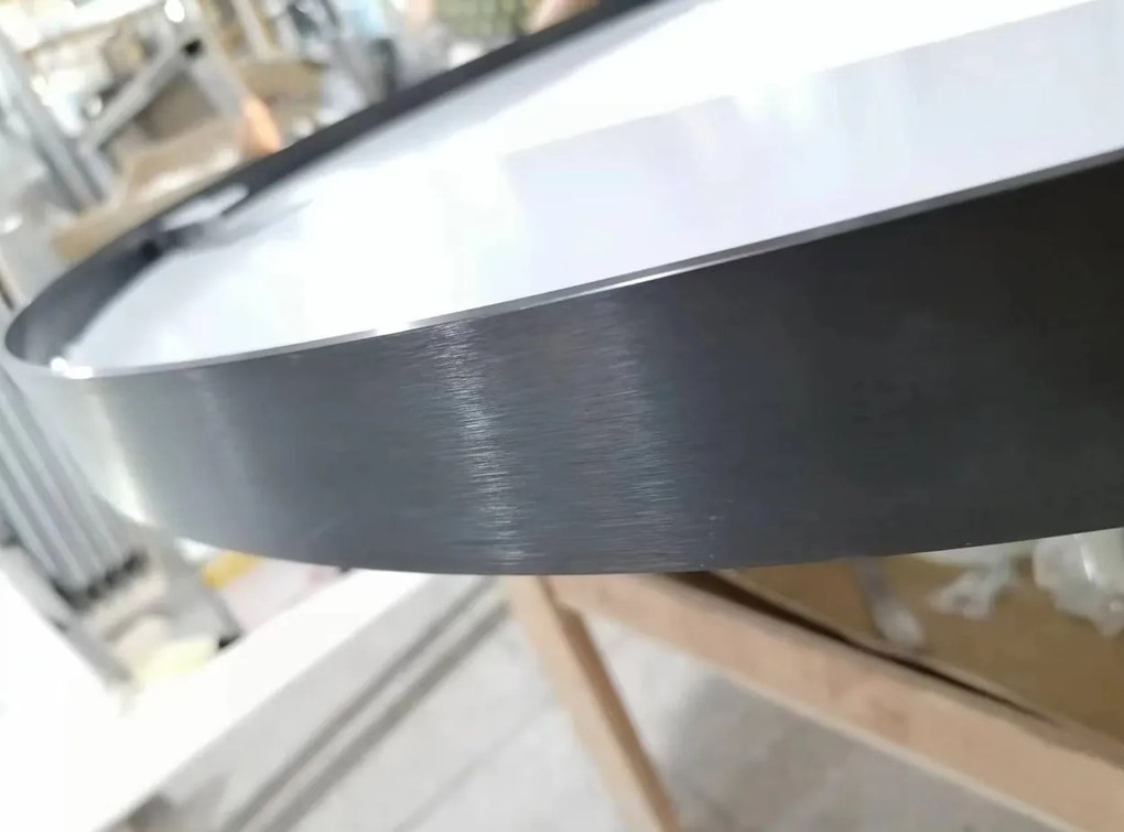 Erga Charlotte, okrúhle LED zrkadlo 60cm, čierny kovový rám, 1380 lm, 6500K, predné bočné osvetlenie, ERG-V01-204-6060-BK