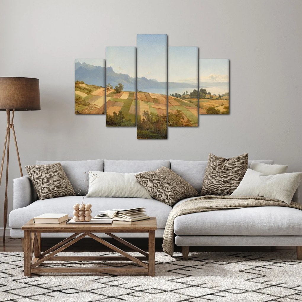 Obraz - Alexandre Calame, Swiss Landscape, reprodukcia (150x105 cm)