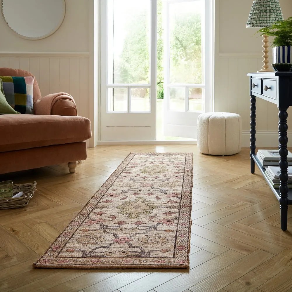 Ručne tkaný behúň s prímesou juty v prírodnej farbe 60x230 cm Celine Jute Global – Flair Rugs