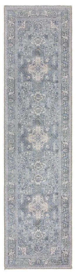 Zelený umývateľný behúň s prímesou recyklovaných vlákien 60x230 cm Windsor – Flair Rugs