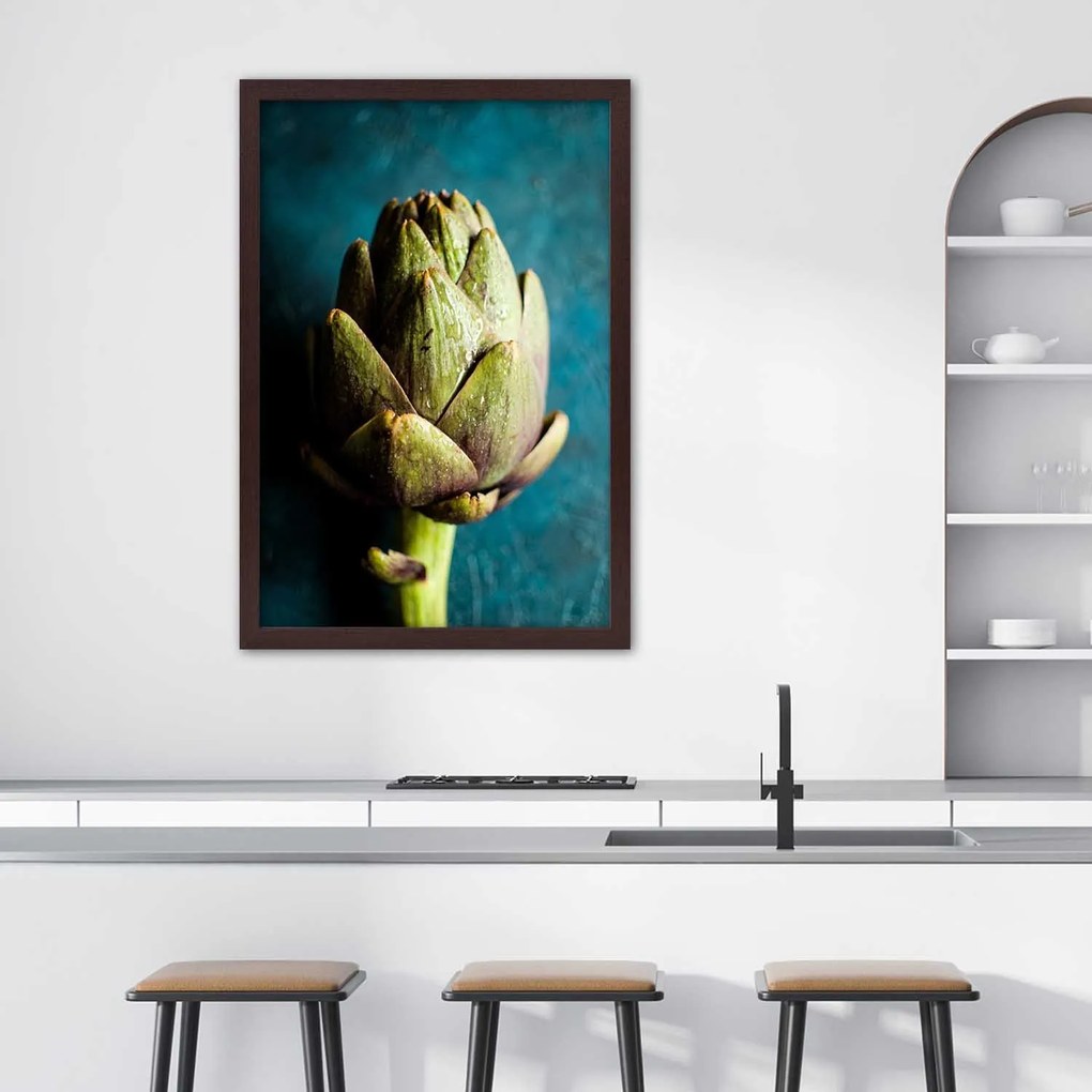 Gario Plagát Zelená artičoka Farba rámu: Bez rámu, Rozmery: 60 x 90 cm