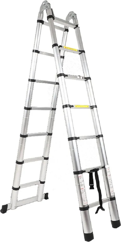 ASIST AR99-6440 Teleskopický rebrík – schodík z hliníka, 4,4 m