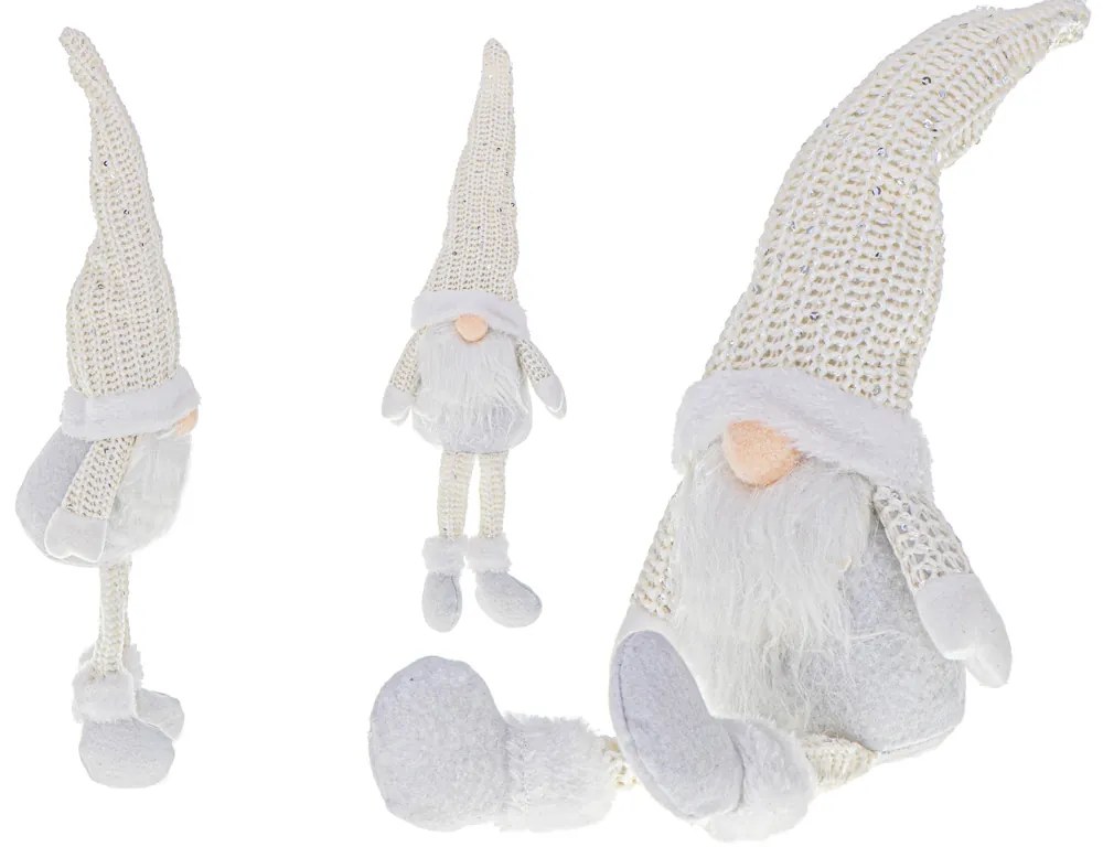 IKO Vianočný škriatok 47 cm - biely