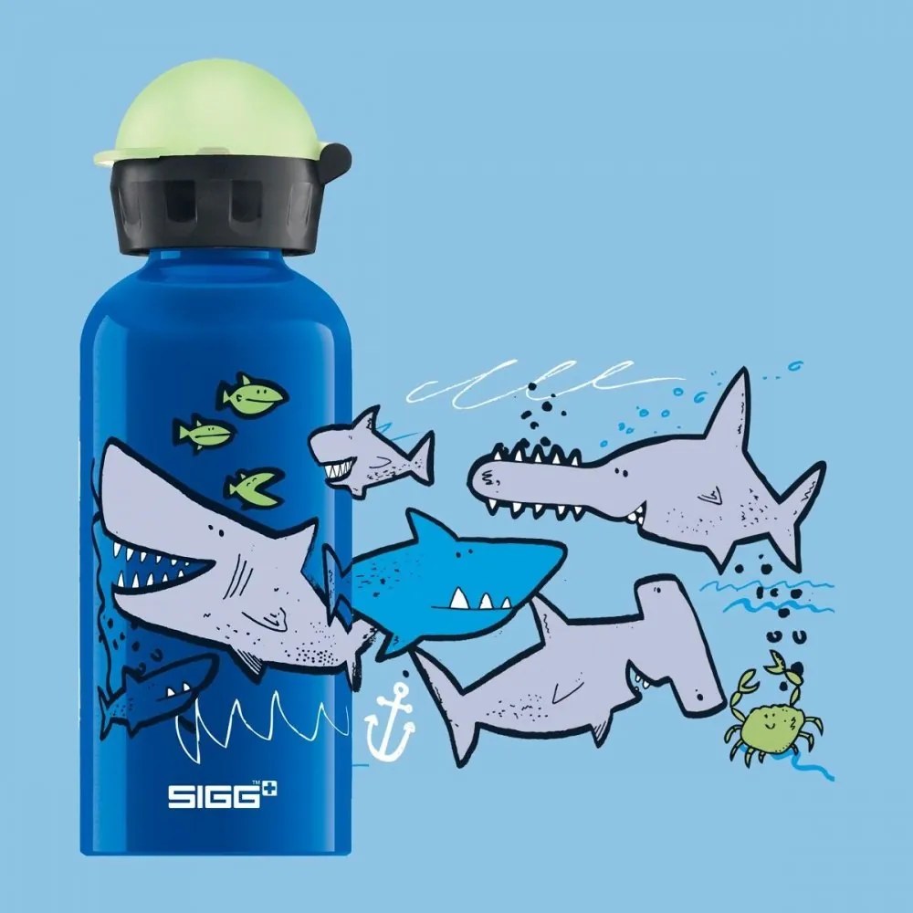 Sigg KBT dojčenská fľaša 400 ml, sharkies, 8624.90