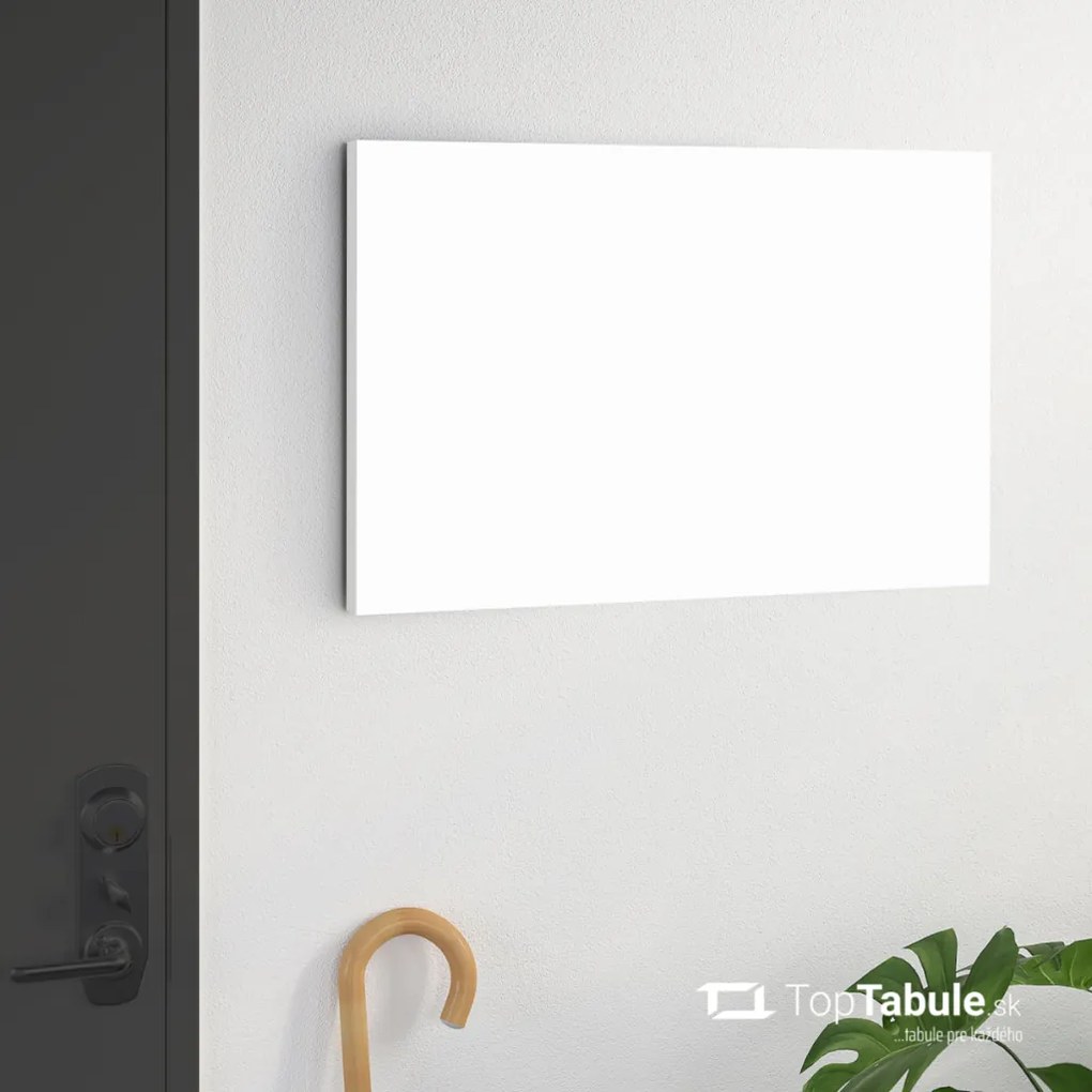 Toptabule.sk BRTWH Bezrámová tabuľa na magnetky BIELA 100x40-cm