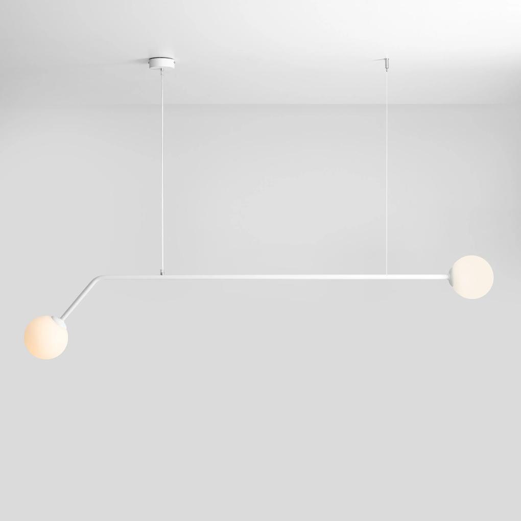 PURE | Asymetrická závesná lampa Farba: Biela