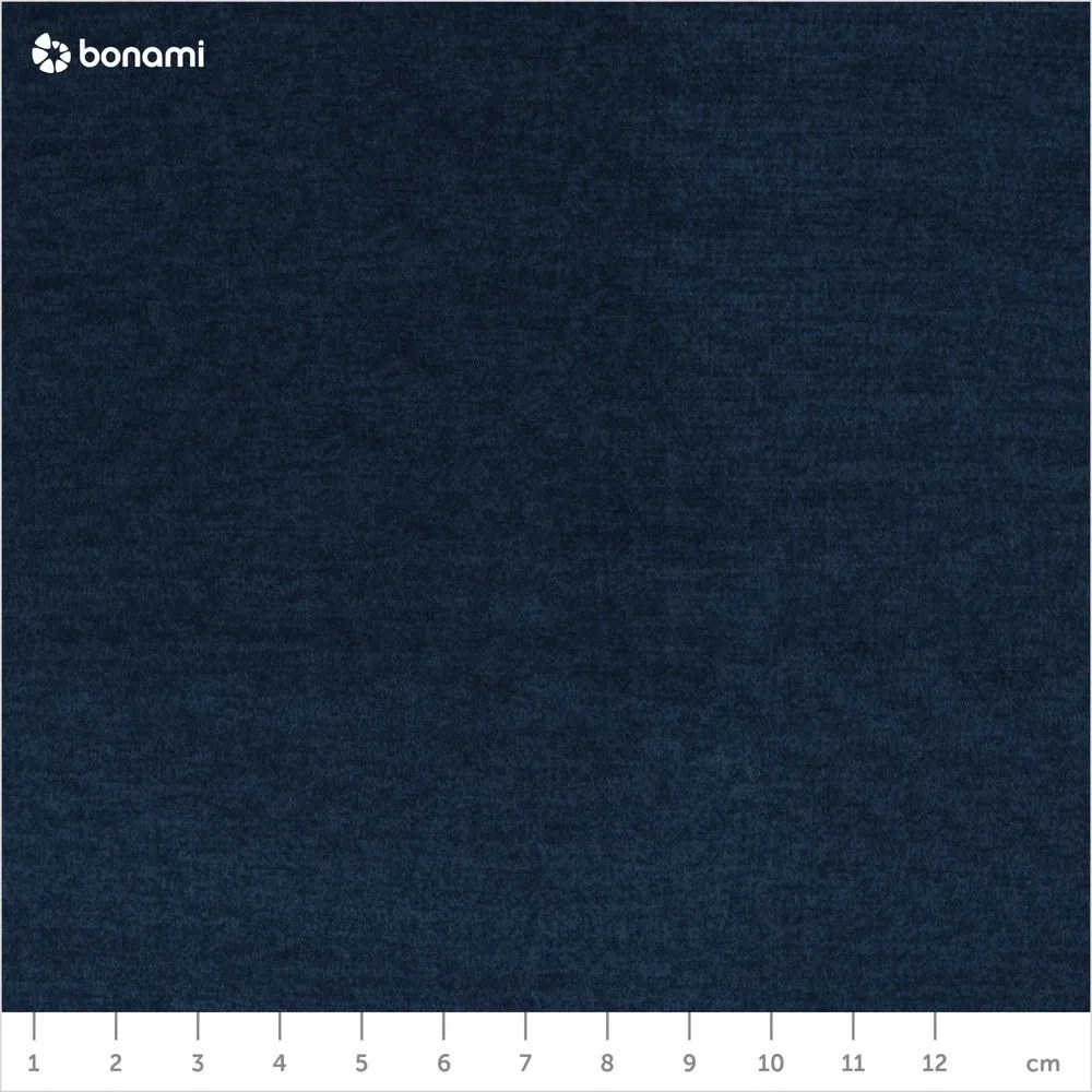 Modrá zamatová rozkladacia/s úložným priestorom rohová pohovka (ľavý roh/do L) Laurence – ELTAP