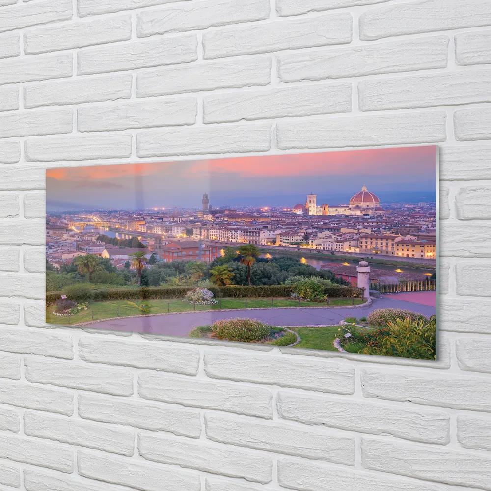 Obraz na akrylátovom skle Rieka taliansko panorama 120x60 cm