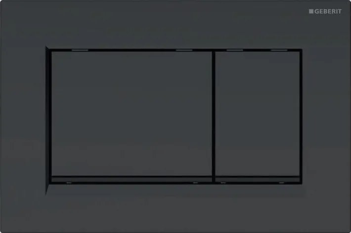 Geberit 115.883.16.1 - Splachovacie tlačidlo Sigma30 24,6x16,4 cm matná čierna