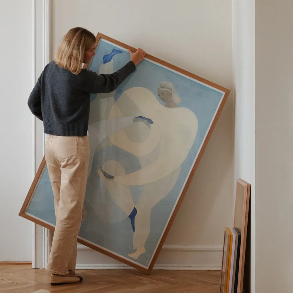 The Poster Club Plagát Hold You Blue by Sofia Lind 70x100 cm