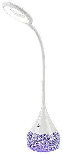 Rabalux 74248 funkčná a dekoratívna stolná LED lampa s glitrami Vivter, 4W, 2200lm, IP20