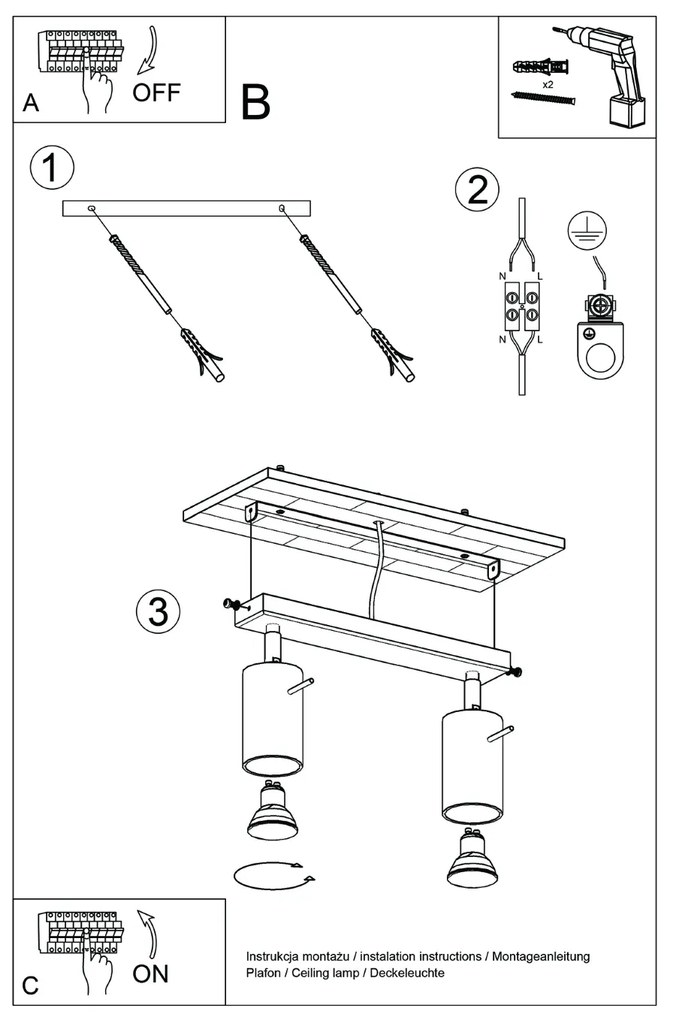 Bodové svietidlo Ring, 2x béžové kovové tienidlo, (možnosť polohovania)