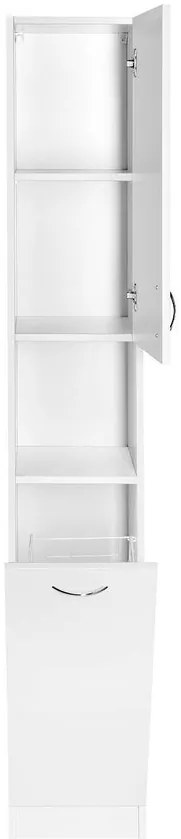Aqualine Aqualine, SIMPLEX ECO vysoká skrinka s košom 30x180x30cm, SIME310