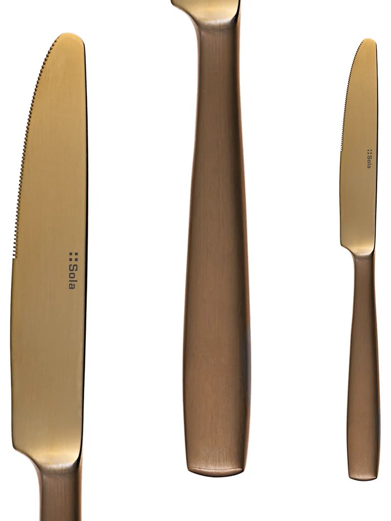 Príborový set 24 ks - Gaya All Satin zlatý - 128490
