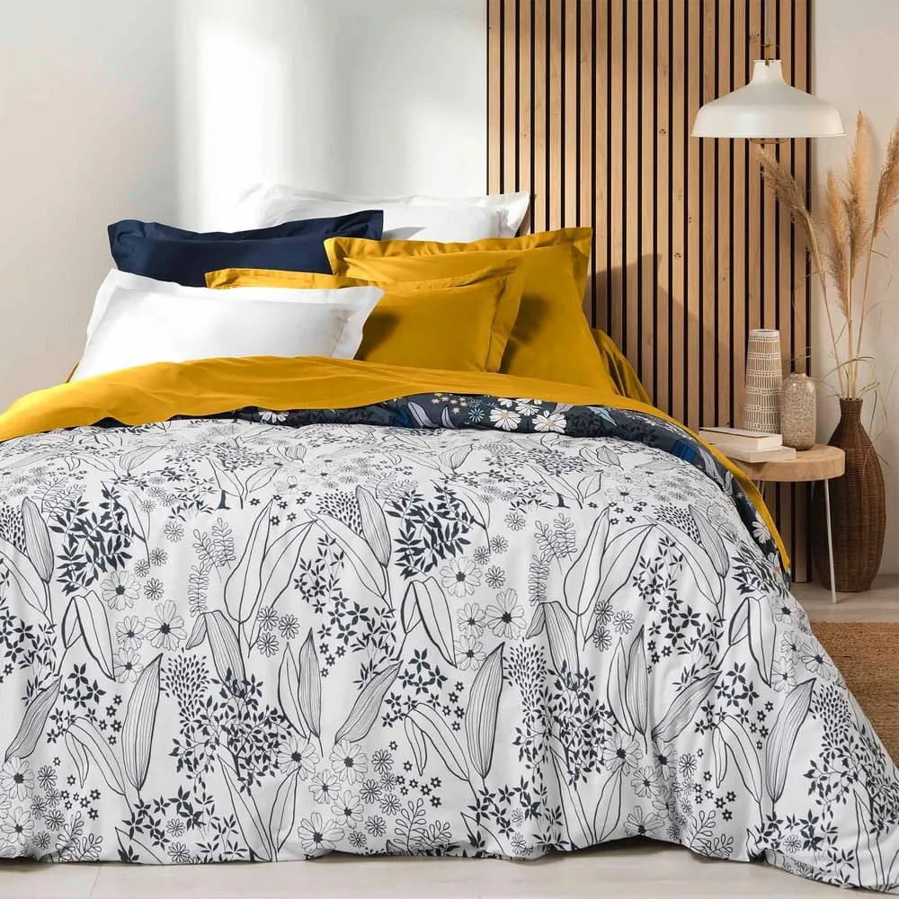 Žltá napínacia plachta z Bio bavlny 180x200 cm Biolina – douceur d'intérieur