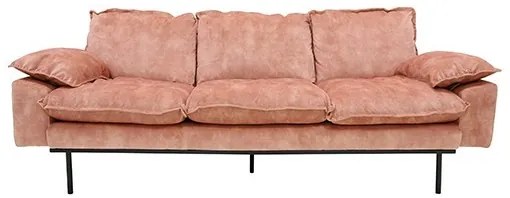 Ružová 3-miestna pohovka Vintage pink-  225*83*95 cm