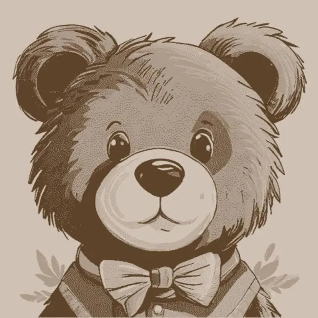 Koberec FD Lida Medvedík, svetlohnedý