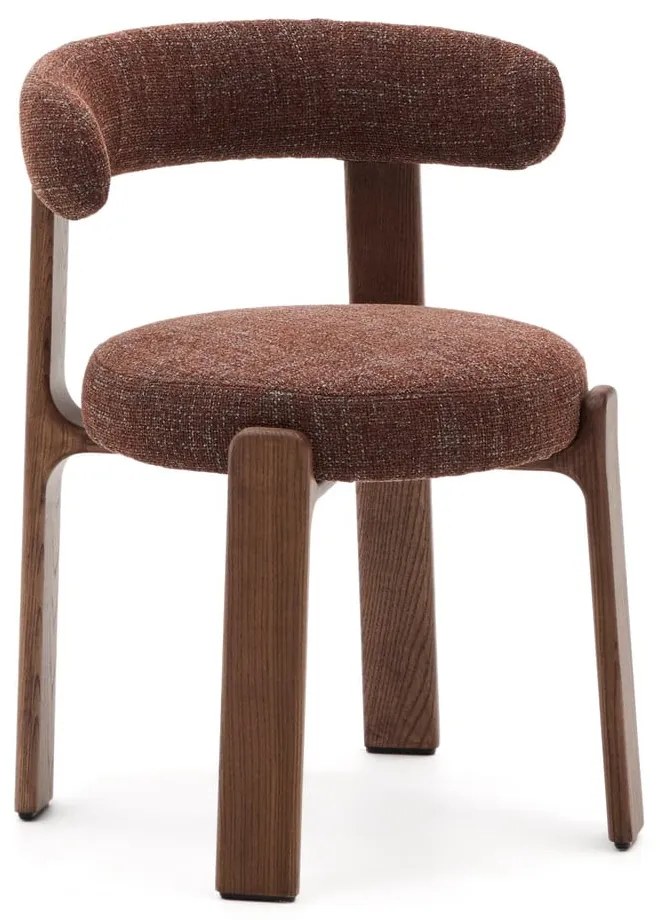 Hnedá jedálenská stolička z jaseňového dreva Granite – Kave Home