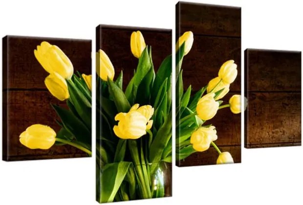 Obraz na plátne Žlté tulipány 120x70cm 2154A_4AA