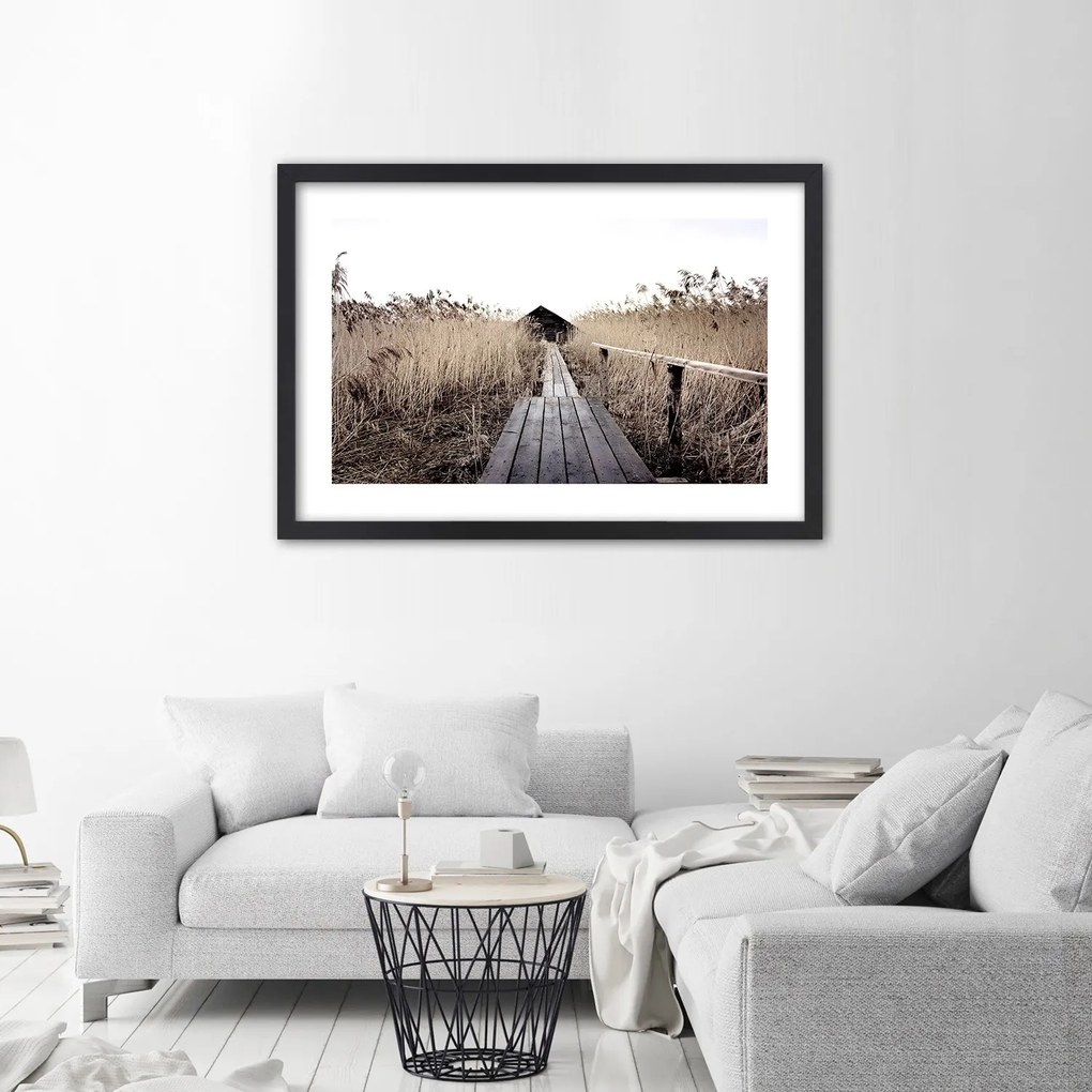 Gario Plagát Staré mólo vo vysokom rákosí Farba rámu: Bez rámu, Rozmery: 30 x 20 cm