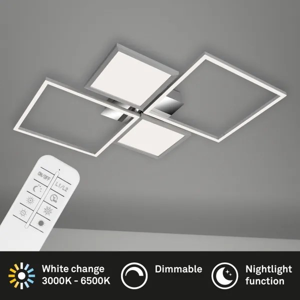 Briloner 3530-018 - LED Stmievateľný prisadený luster FRAME LED/40W/230V + DO