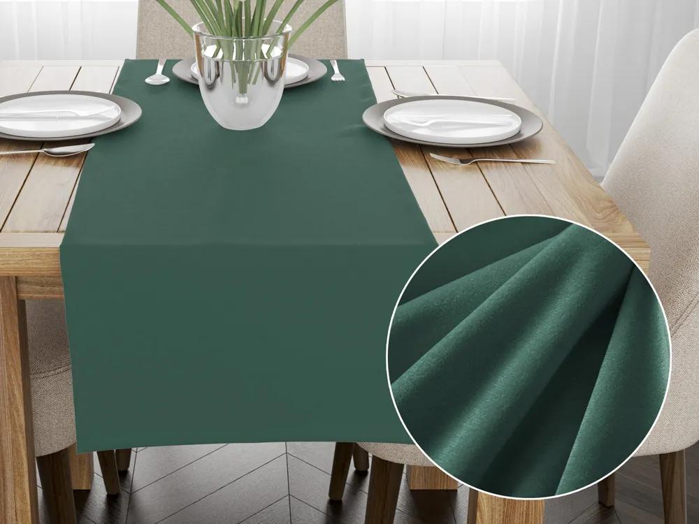 Biante Zamatový behúň na stôl SV-036 Ľadovo zelený 2 35x120 cm