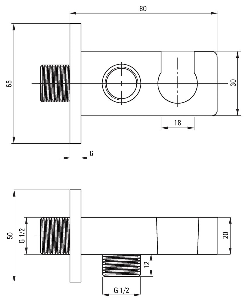 Deante Deante, podomietková termostatická sprchová zostava + BOX, chrómová, BXYZ0ECT
