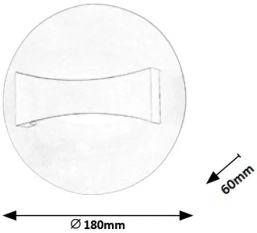 Rabalux 1437 - LED Nástenné svietidlo NEVILLE LED/6W/230V