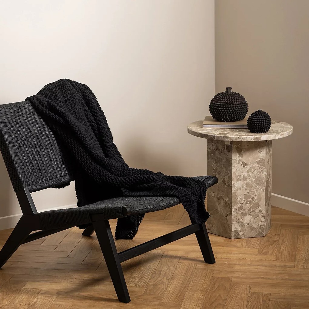 Odkladací stolík Naxos 50 cm mramor Latte