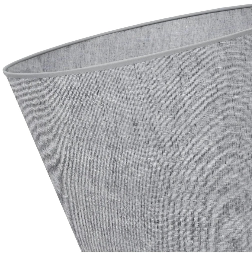 Závesné svietidlo Len1, 1x šedé textilné tienidlo, (fi 44 cm), w