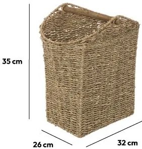 Držiak na toaletný papier s úložným košom BOREAS