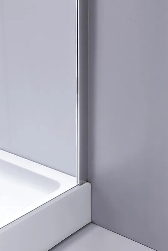 BPS-koupelny Päťuholníkový sprchový kút KZ91A 80x80 chróm/transparent + vanička SXL07A WH biela