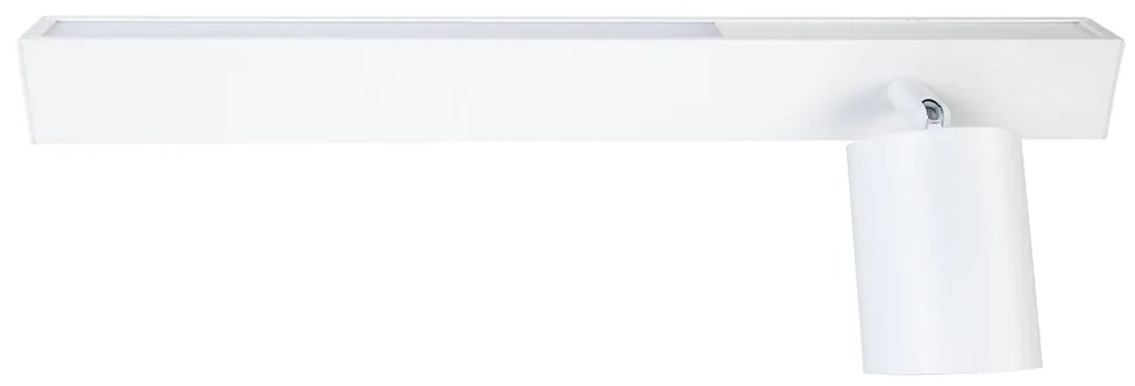 Nástenné svietidlo Magnet Right, 1x biele kovové tienidlo + 1x LED 5W, w