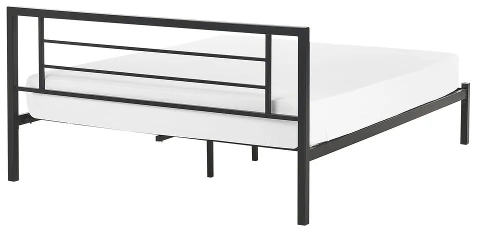Manželská posteľ 140 cm Cush (čierna) (s roštom). Vlastná spoľahlivá doprava až k Vám domov. 1078519