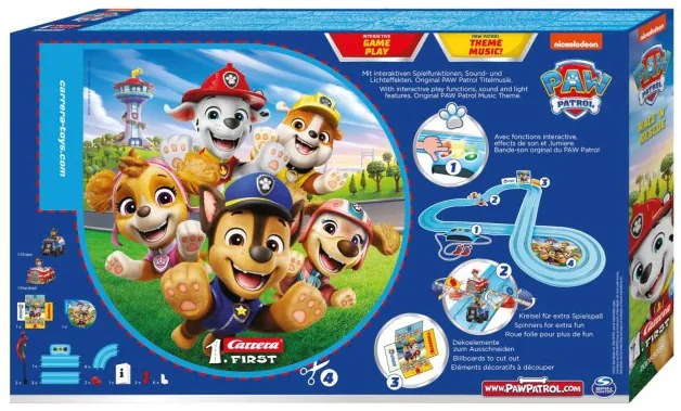 Pretekárska dráha Carrera First 20063058 Paw Patrol- Race 'N' Rescue 3,5m