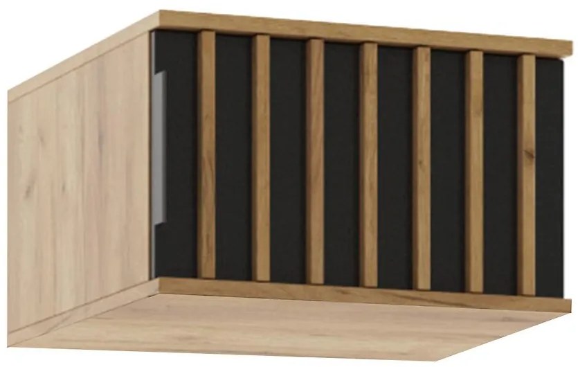 Nadstavec na skriňu Sorento craft zlatá/čierna