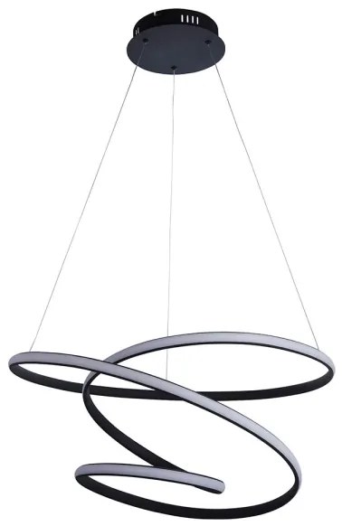 Endon 97632 - LED závesné svietidlo na lane DUNE LED/47,5W/230V 3000K čierne