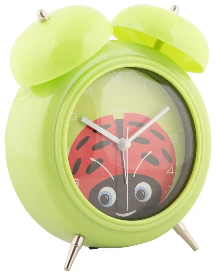 Detský budík ø 15 cm Peekaboo Ladybug – Karlsson