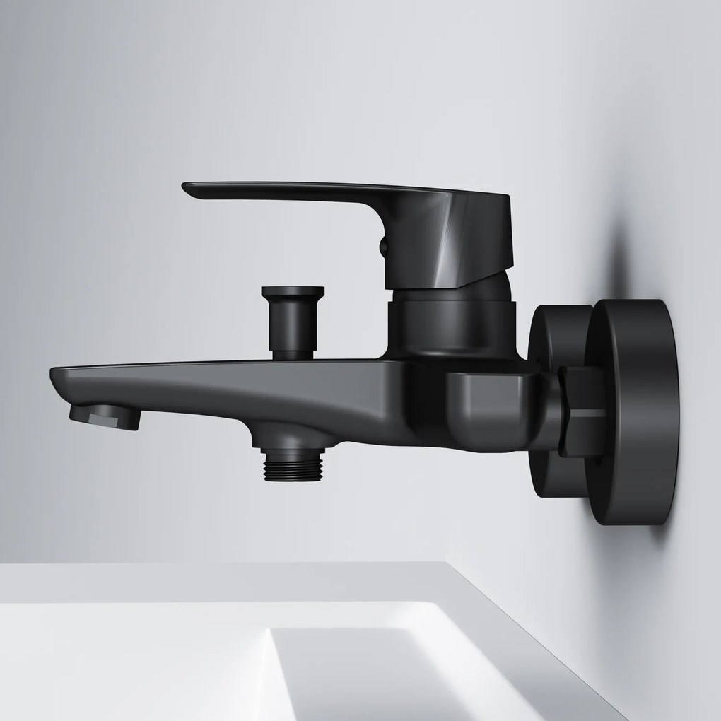 Vaňová a sprchová batéria AM.PM Gem FGA10022 jednopáková, čierna