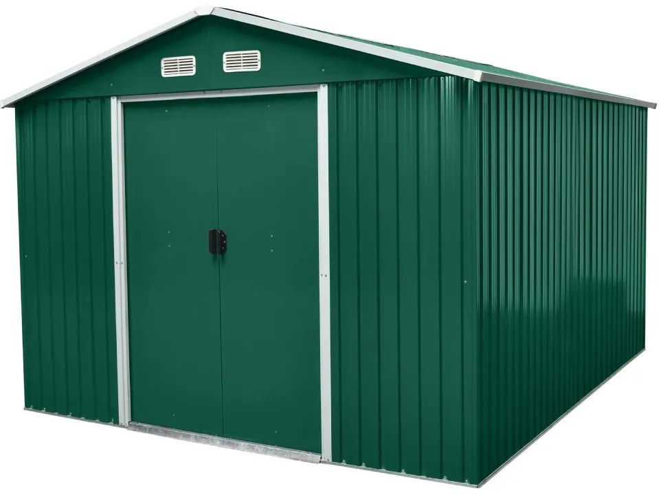 Záhradný domček BestBerg ZDB-9Z / 9 m² / 279 x 324 x 211 cm / zelený