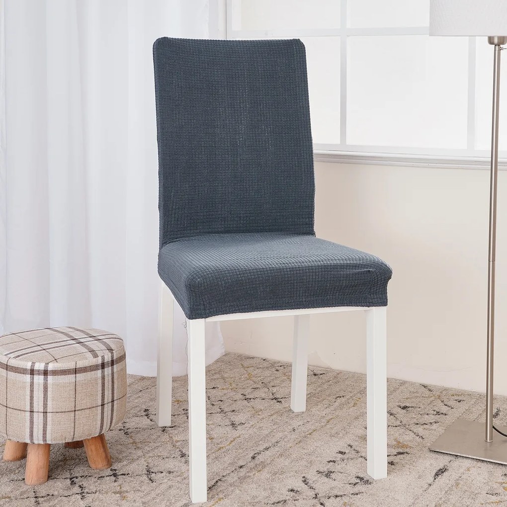 4Home Napínací poťah na stoličku Magic clean tmavosivá, súprava 2 ks