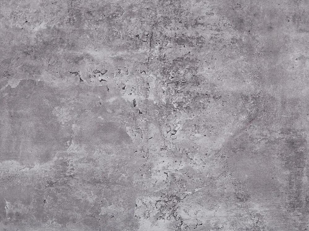 Jedálenský stôl s betónovým efektom 160 x 90 cm sivá/čierna BUSCOT Beliani