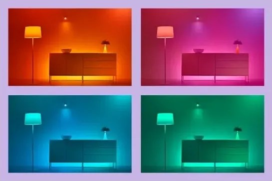 WiZ -LED RGBIC Stmievateľná stojacia lampa GRADIENT LED/9,7W/230V 2700-6500K Wi-Fi