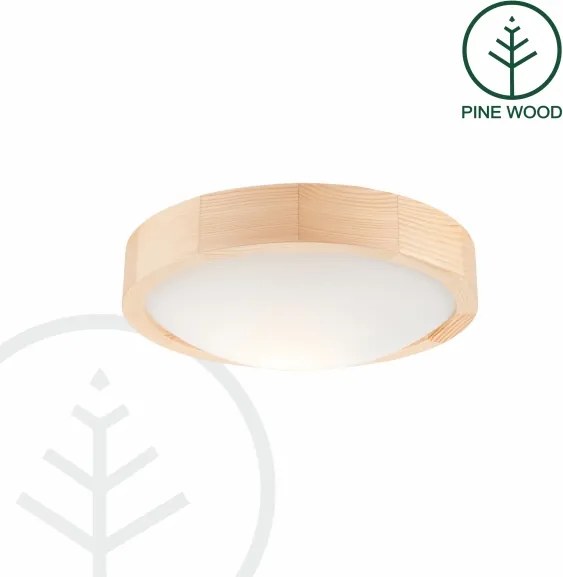 Stropné svietidlo NATURAL SLIM 1xE27/60W/230V ø 27 cm borovica