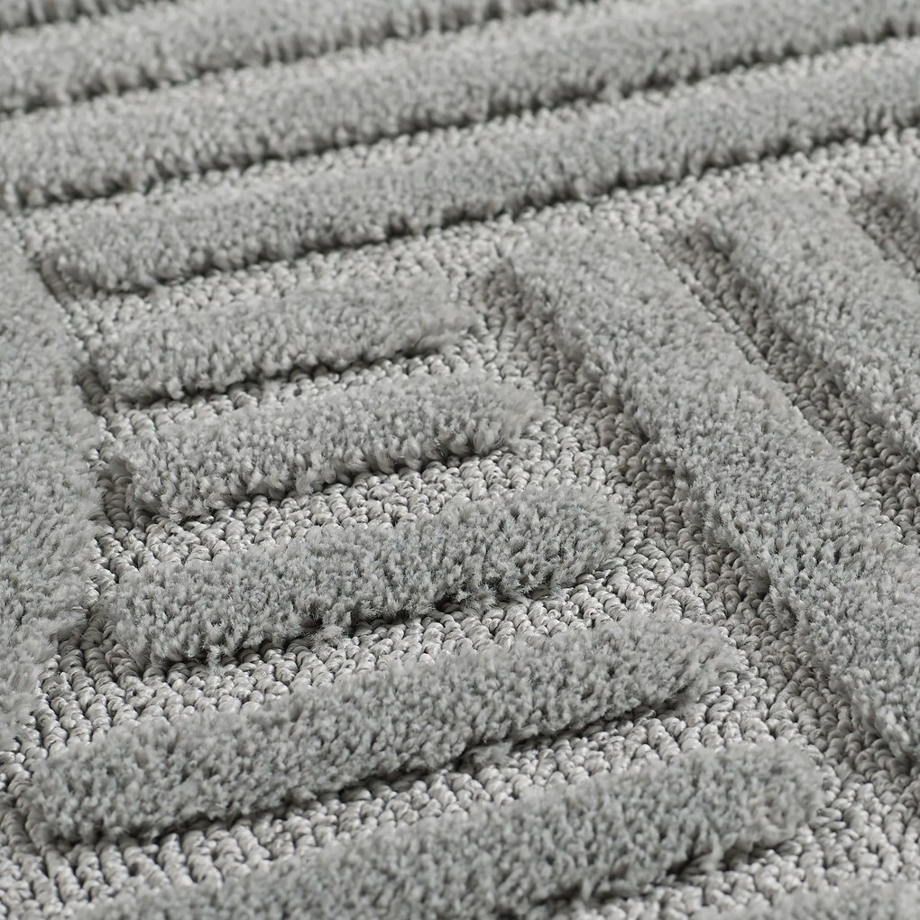 Ayyildiz, Behúň Art 1121 Silver, 80x250, šedá, obývacia izba