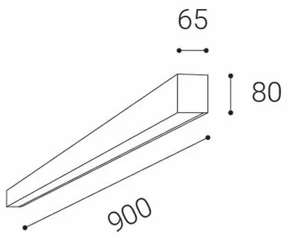 LED2 - LED Stropné svietidlo LINO LED/24W/230V 3000K/3500K/4000K biela 90 cm